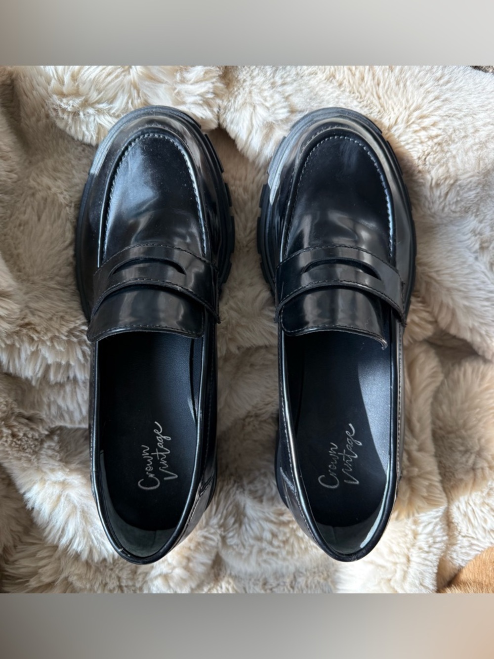 Crown Vintage Chunky Platform Loafers / US 7